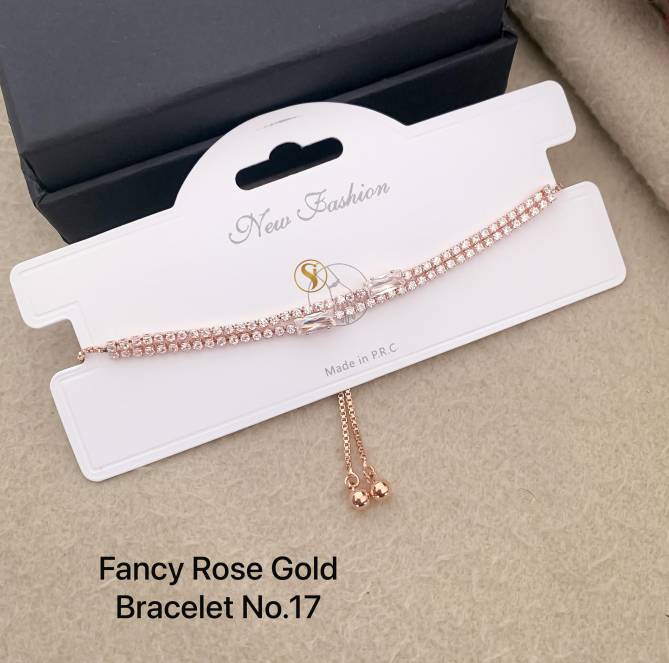 14 Designer Rose Gold Bracelets Wholesale Shop In Surat
